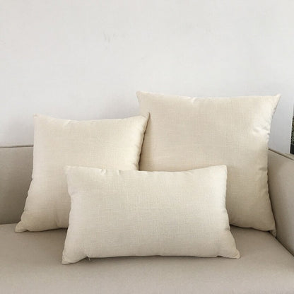 Plain Linen Cushion Cover