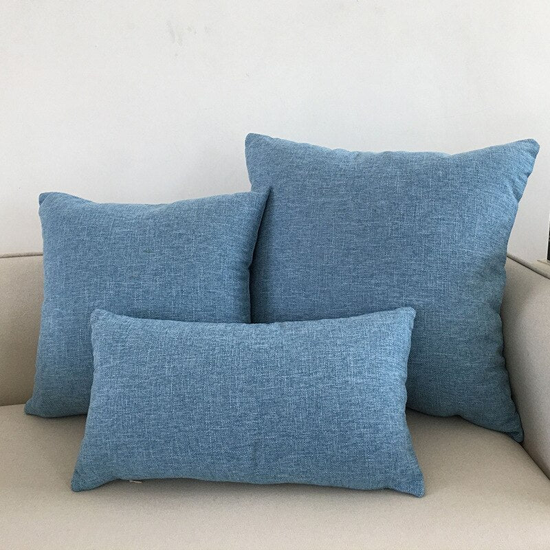 Plain Linen Cushion Cover