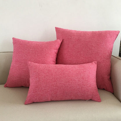 Plain Linen Cushion Cover