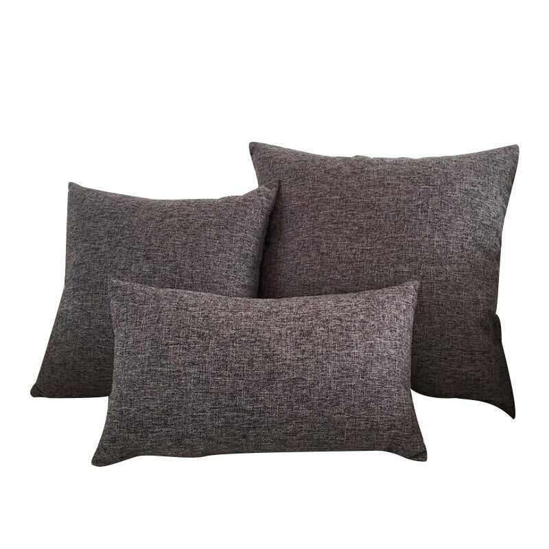 Plain Linen Cushion Cover