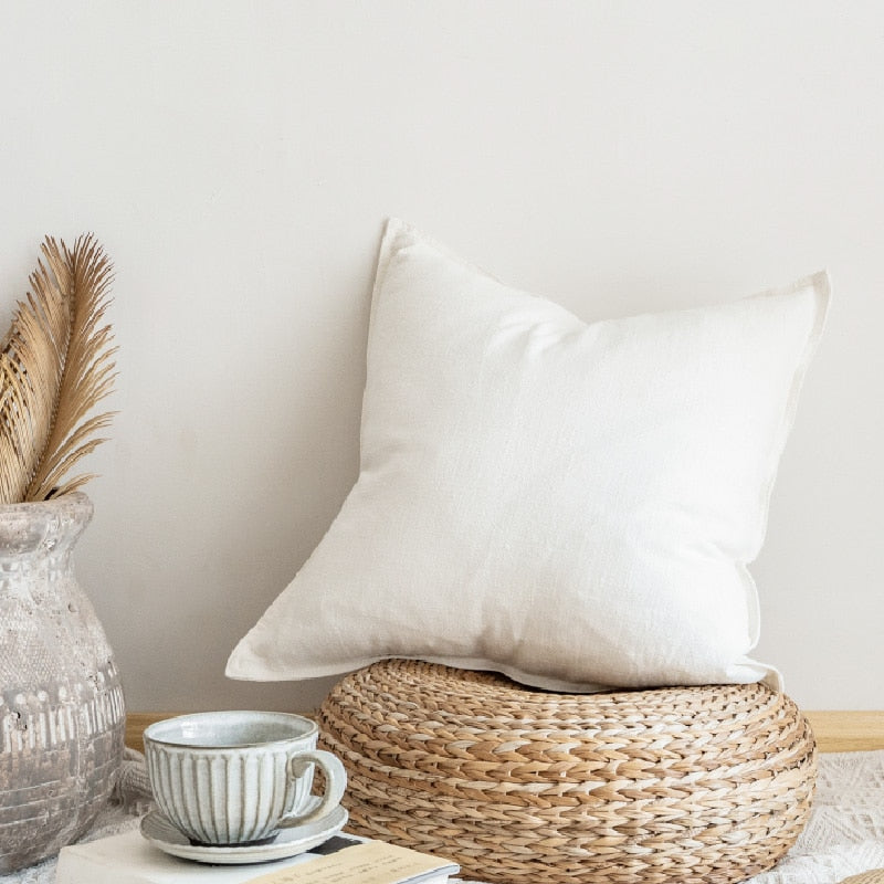 Plain Linen Cushion Cover